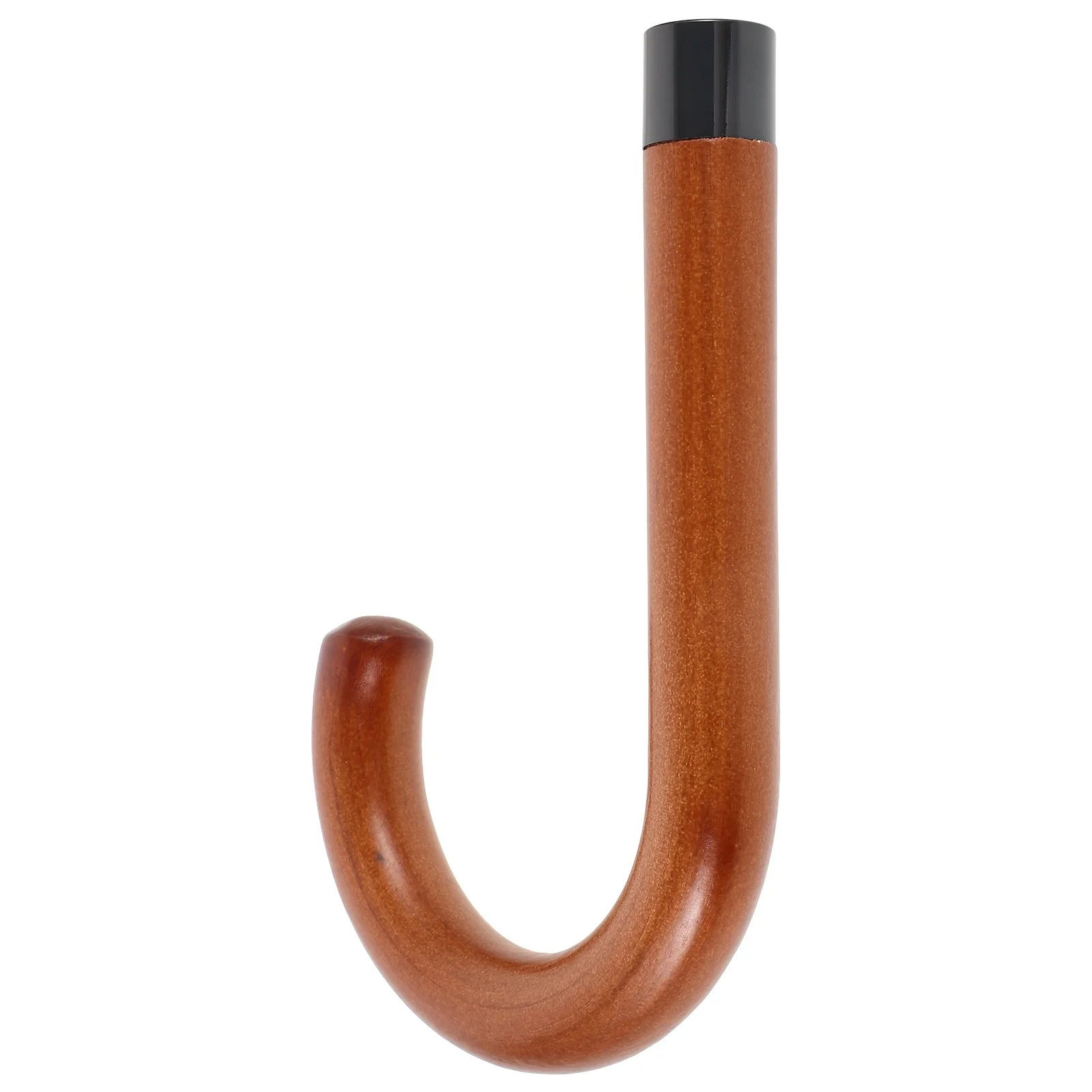 Curved Grip Umbrella Handle Replacement Part Foldable Wood Component For Rain Umbrella Accessories