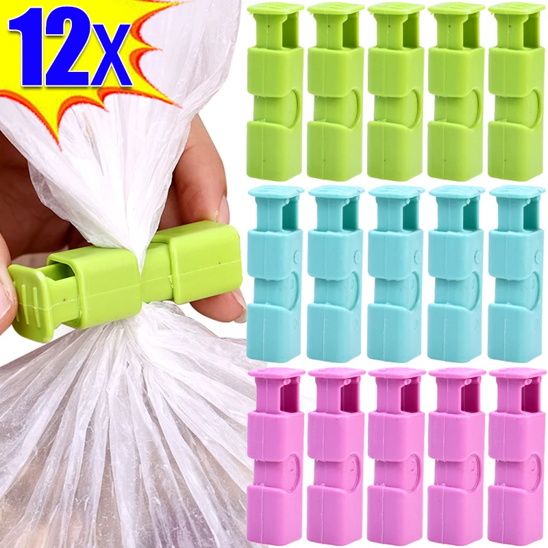 

Fresh-Keeping Food Sealing Clips Reusable Plastic Bag Sealing Clamp Snack Bread Bags Clips Food Spring Sealed Storage Clamps