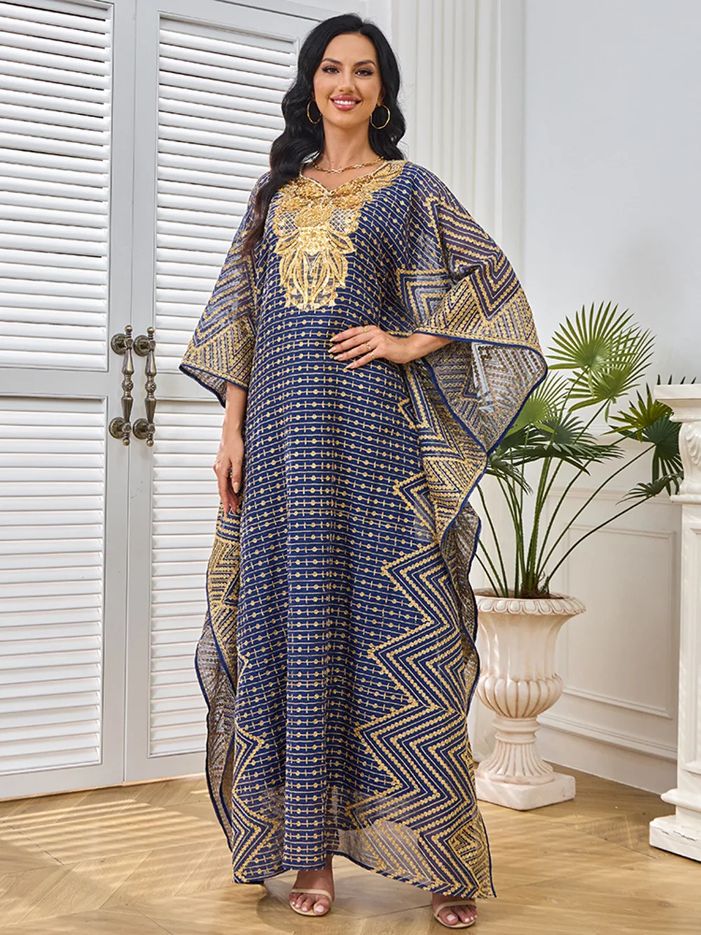 Women's Butterfly Kaftan, Golden Embroidery African Dress 2 Piece Set,  Evening Party Ramadan Eid Islamic Clothing Muslim Gown - AliExpress  200000345