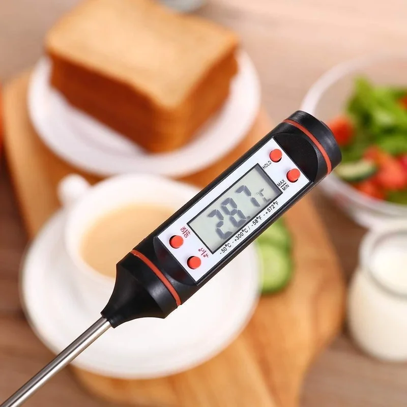 Digital Thermometer With 15cm Long Probe Candle Making Kits Measure Liquid  Soy Paraffin Wax Baked Milk Meat BBQ Wax Melts - AliExpress