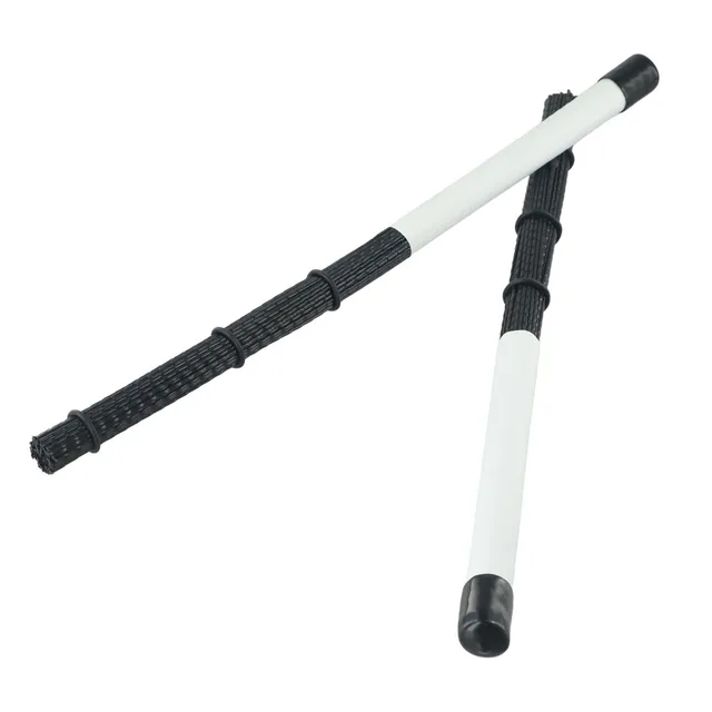 Spazzola Per Batteria In Filo Acciaio Con Manico Legno - Accessorio Per Cajon E Strumenti A Percussione - Foto 3