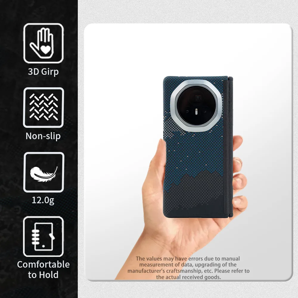 Ultra-Thin Carbon Fiber Aramid Phone Case with Magnetic Hard Shell