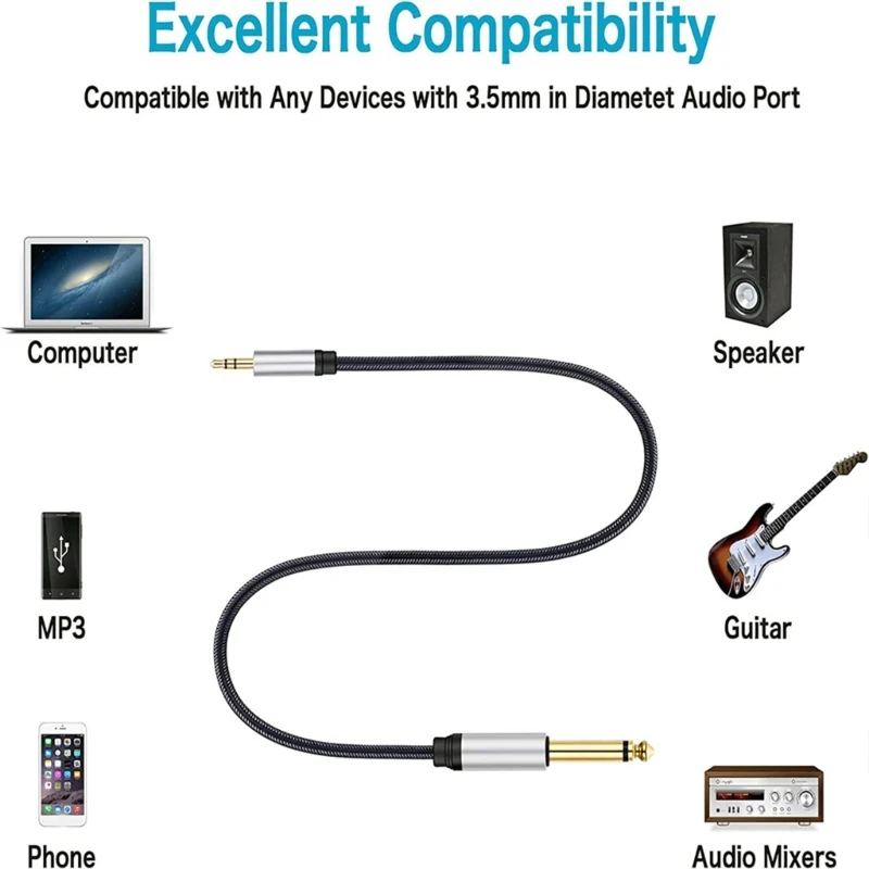 ȭ  3.5mm TRS 6.5mm TS   AUX   