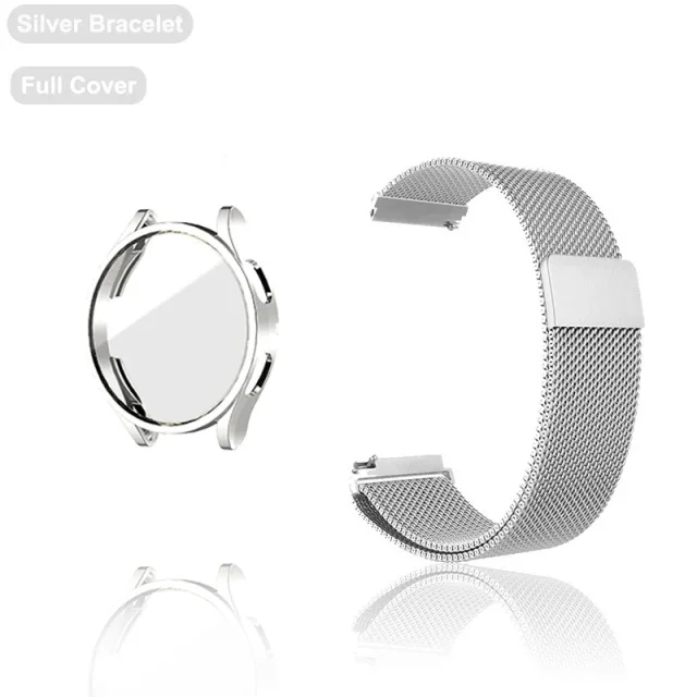 Magnetic Loop Metal Strap with Case and Screen Protector