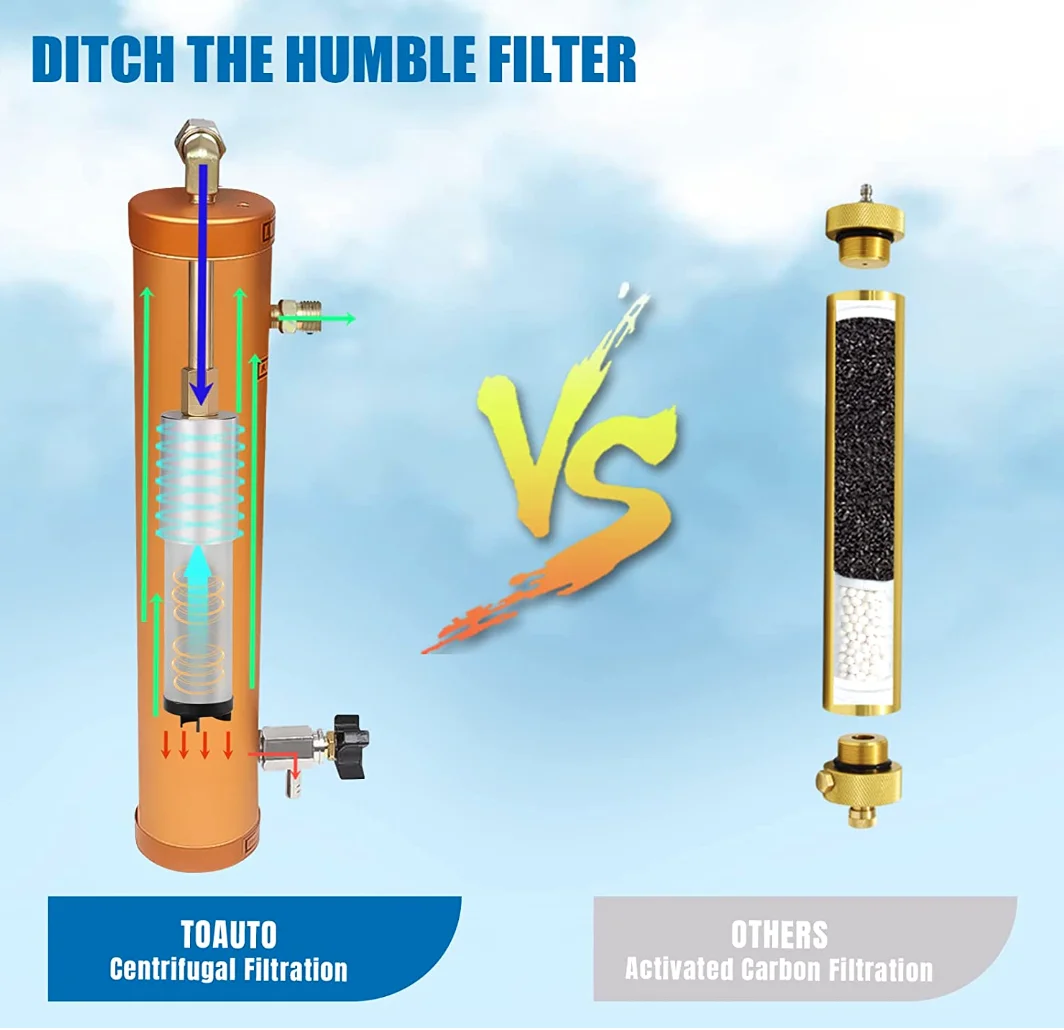 30mpa high-pressure air filter, oil-water separator 30 mpa, air compressior pump