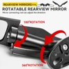 For Yamaha YZF R125 R25 R15V3 R1S Side Mirrors Rearview Mirror Modified Wind Wing Rotating Espelhos Moto Espejo Retrovisor 4
