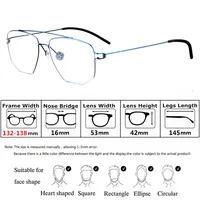 Датский бренд, мужские квадратные очки в оправе, двухлучевые титановые очки, женские безвинтовые сверхлегкие очки-авиаторы, новые — изображение 4