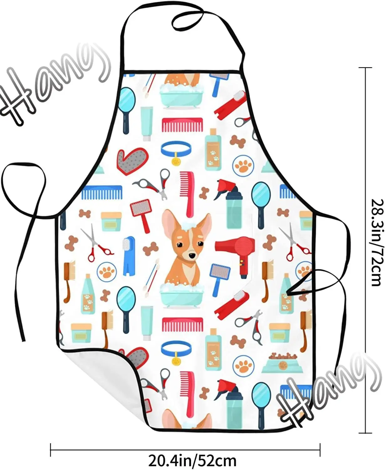 Pet Grooming For Dogs And Cats Aprons Kitchen Chef Waterproof Adjustable Funny Apron For Bbq With Pockets For Men Women