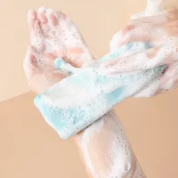 2 Pcs Travel Soap Bags for Dry Shower Washcloth Net SaverBathroom Mesh Bath Peeling Bag Products Pouch The Body Cleaning Sponge 2