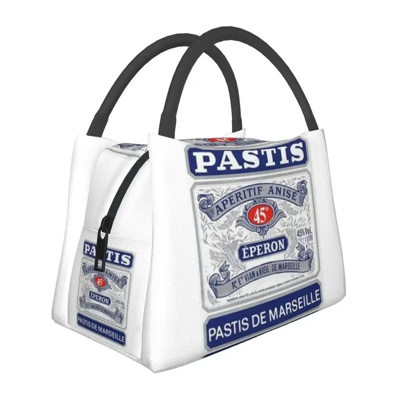 

Pastis From Marseille Ricard Insulated Lunch Bag for Outdoor Picnic Waterproof Cooler Thermal Bento Box Women