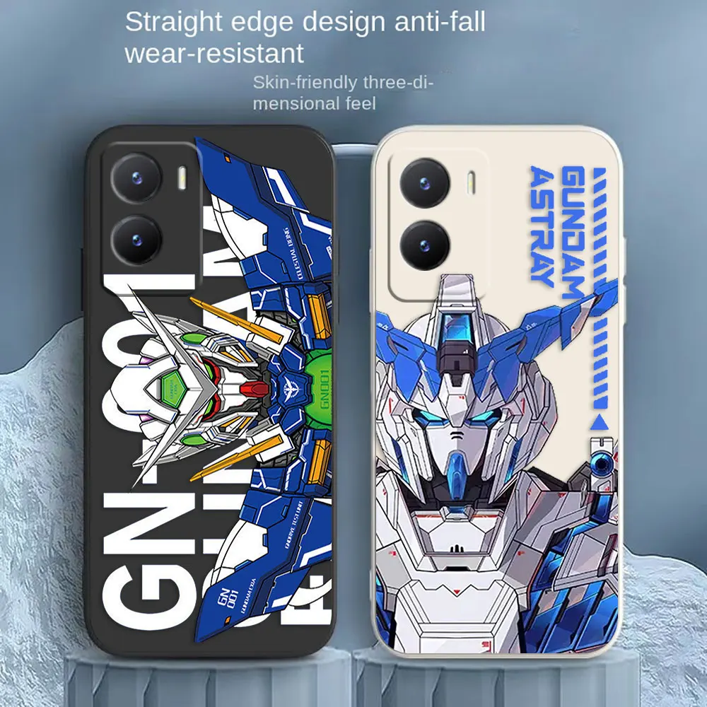 

G-Gundam Robot Phone Case For VIVO Y55S Y31 Y33S Y55 Y35 Y51S Y52S Y53S Y66 Y73S Y77 5G Y85 Y93 Silicone Case Funda Shell Capa