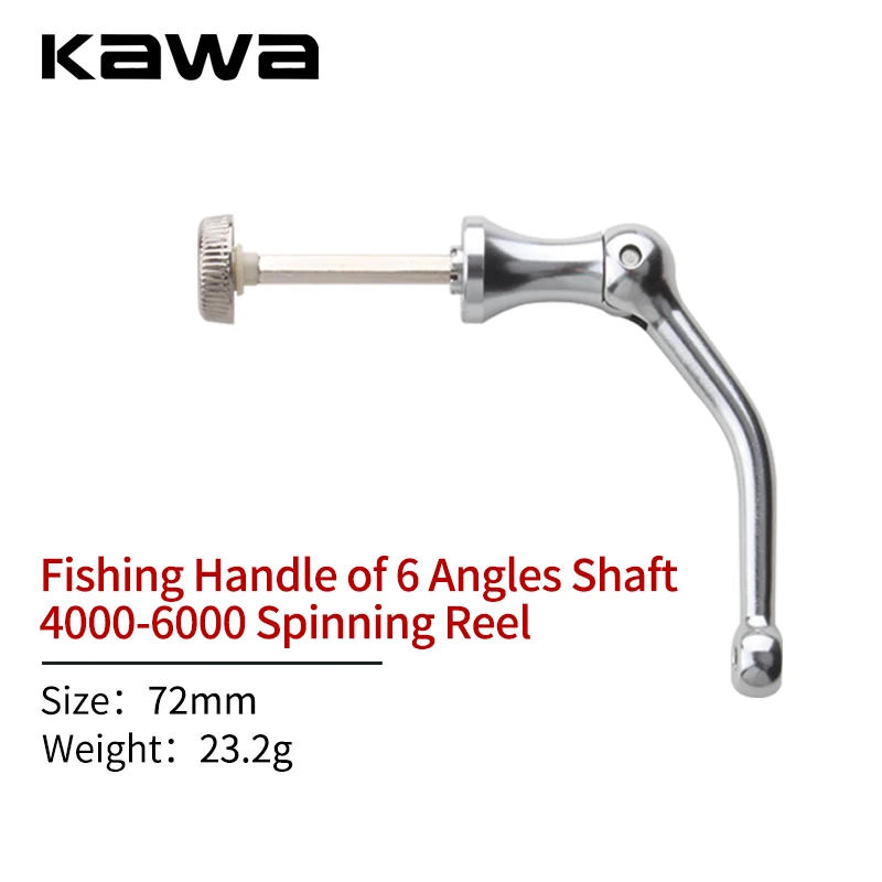 Kawa1pc Fishing Spinning Reel Handle For 4000-6000 Model Hexgon Shaft Handle Reel Single Handle DIY Fishing Tackle Accessory