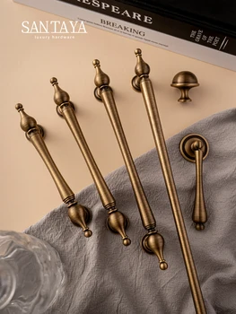 Brushed Antique Brass Handle 1