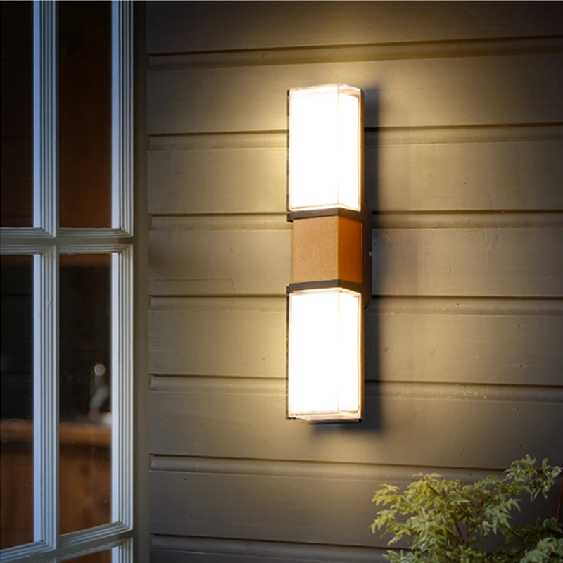 

Уличный светодиодный настенный светильник, водонепроницаемый, IP65, 12 Вт, современный алюминиевый светодиодный светильник для сада, лестницы, крыльца, 110 В, 220 В переменного тока