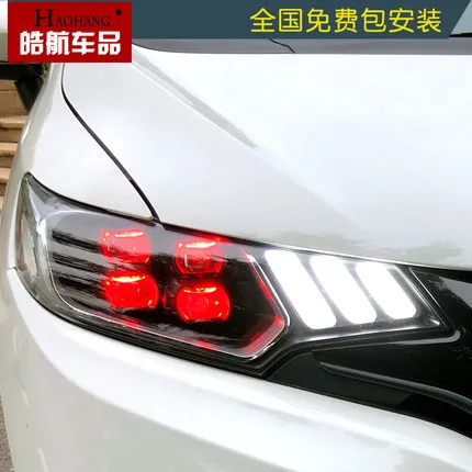 

Головка в сборе, модифицированная модель GK5, полная модель, стиль Mustang, дневная работа, строка руля для Honda 2014-2019, подходит