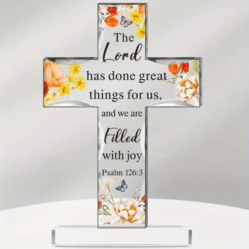 Sunflower Cross Figurine 1