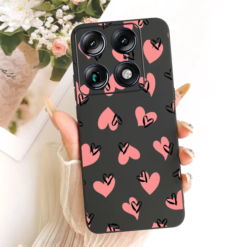 Floral Marble Soft Silicone Protective Case