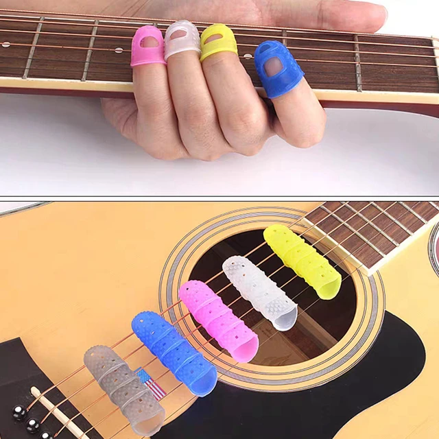 Silicone Finger Guards Guitar Fingertip Protectors For Ukulele