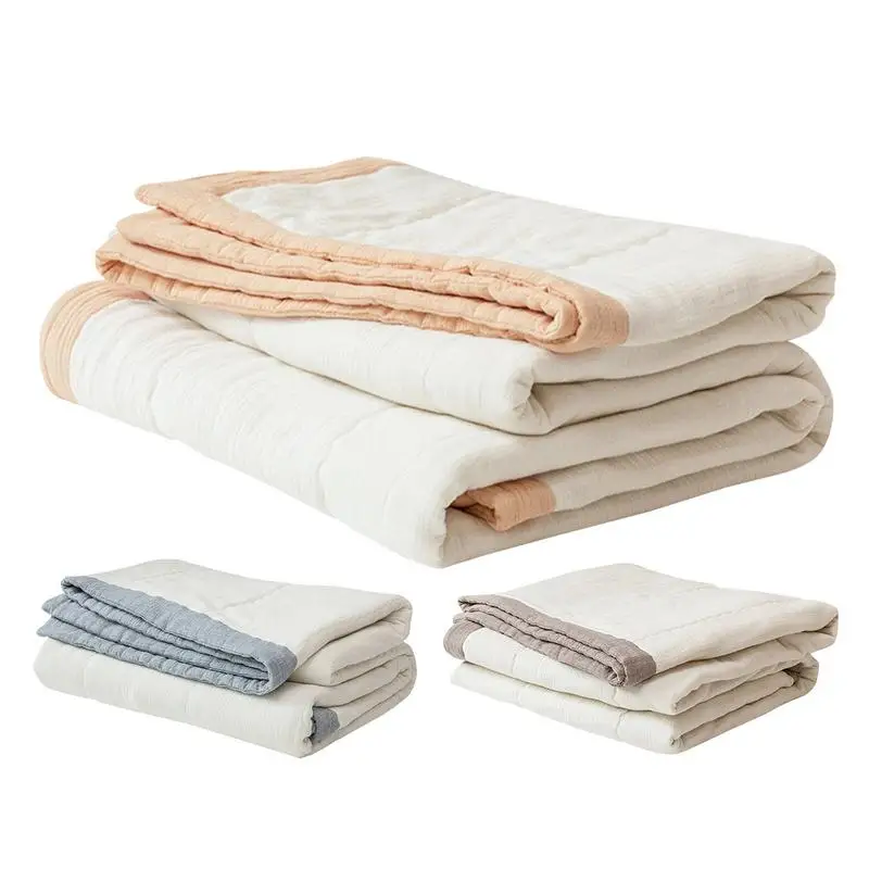 

Lightweight Quilt Skin-Friendly Fabric Comforter Duvet Quilts Soft Summer Coverlet Bed Coverlet Reversible Quilt Autumn Blanket