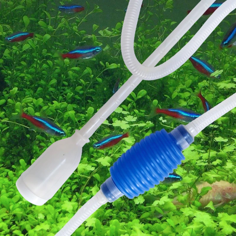 Water Pump Aquarium Water Pump Fish Tank Pump Aquarium Siphon Fish Cleaner Pump Tank Syphon Vacuum Semi-automatic Water Change Changer Gravel Water Pump Filter Accessories