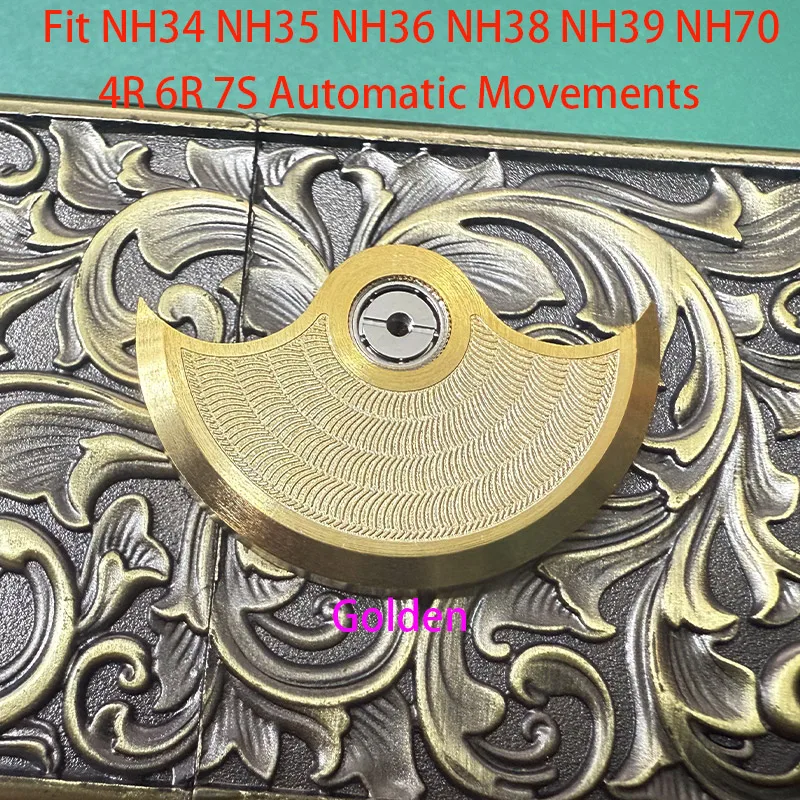 Customized Automatic Hammer Rose Gold Black Blue Silver Gold Watch Rotor Parts