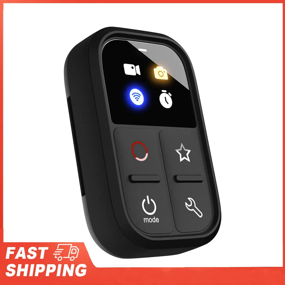 LED Screen USB Rechargeable Wrist Strap Waterproof Smart Controller Wireless Remote for GoPro Hero 8-12/Max 50M Range