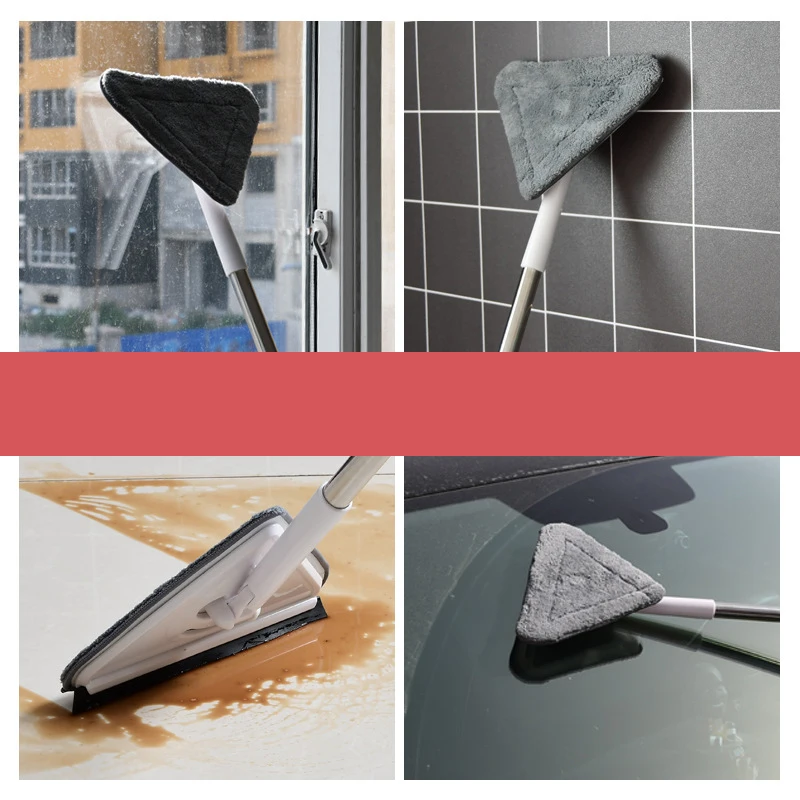 

Floor type multi-purpose extended triangular window wiper cloth type glass cleaner Window wiper no dead corner cleaner