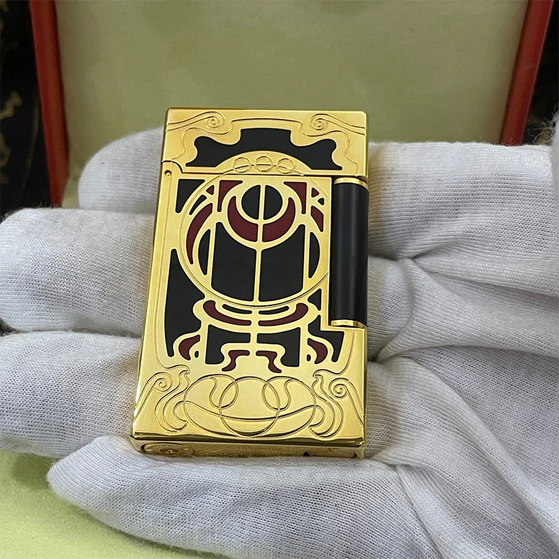 

Windproof Lighter with Bright Sound for Men, Retro Cigarette Gift, Brass Shell, New