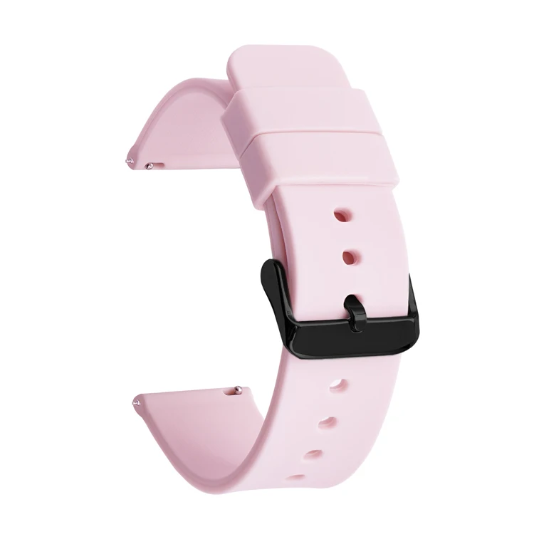 Universal Quick Release Waterproof Silicone Watch Band - Soft Rubber Replacement Bracelet (Various Sizes)