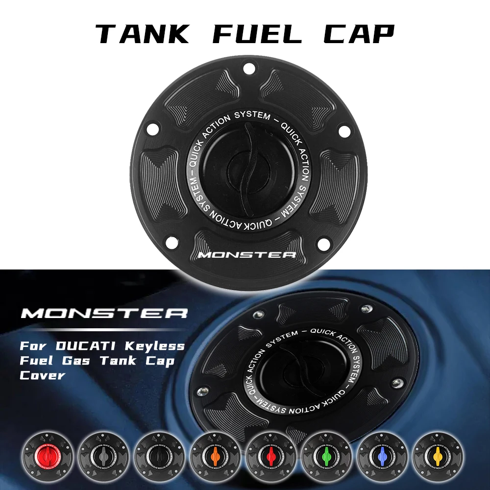 

Motorcycle Fuel Tank Cap For DUCATI MONSTER 1100/S/DIESEL/EVO MONSTER 696 796 795 Accessories Keyless Gas Tank Cover