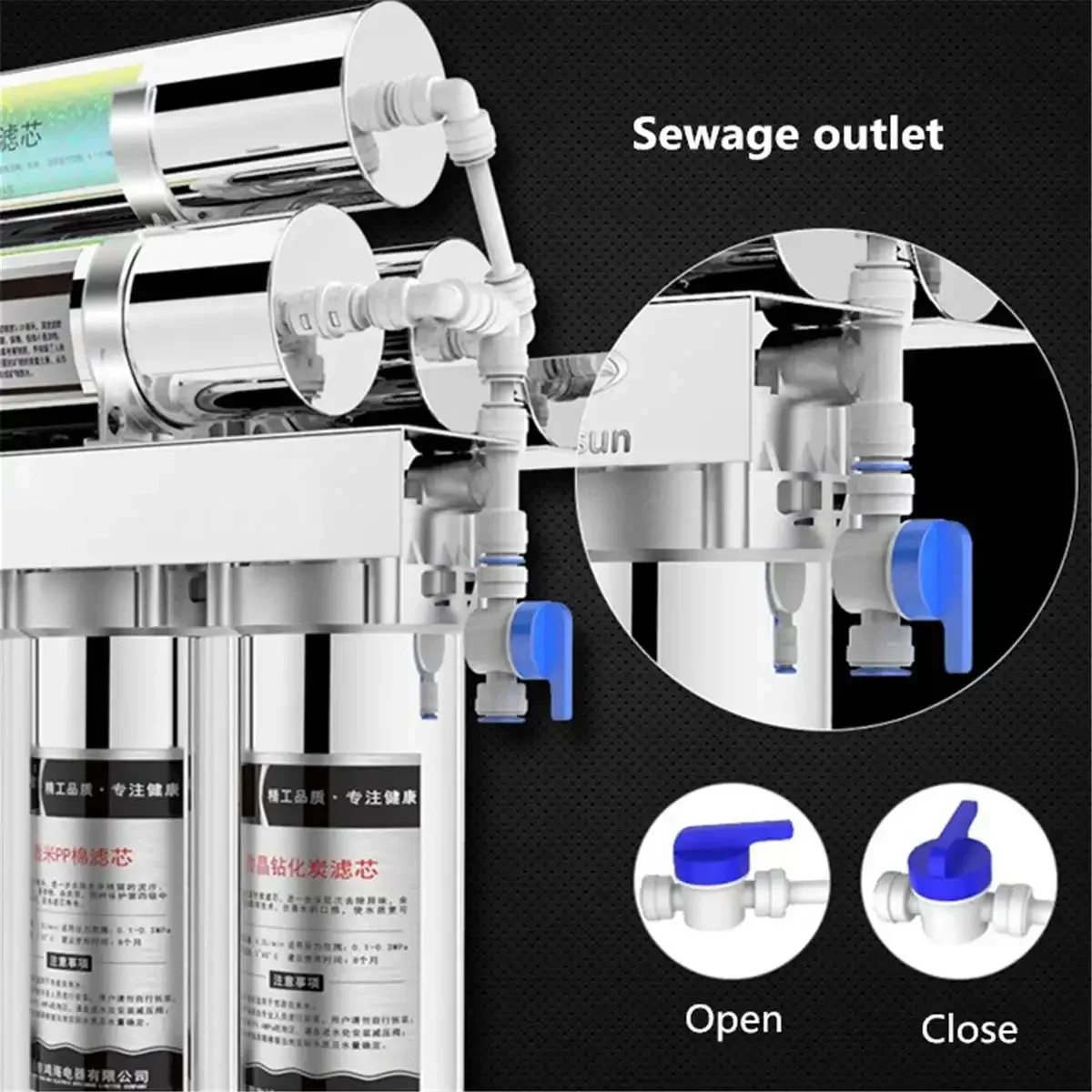 Kitchen Household Water Purifier Faucet 7 Stage Stainless Steel Water Purifier Filter Direct Drinking Household
