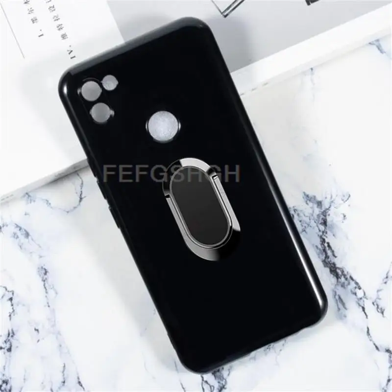 Per Gigaset Gs5 6.3 "2021 Gigaset Gs 5 Back Ring Holder Staffa Custodia Per Telefono Smartphone Tpu Cover Morbida In Silicone