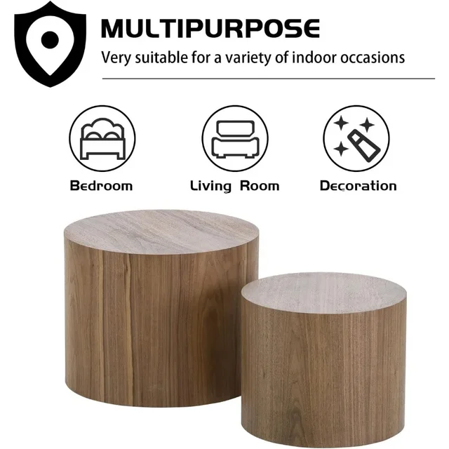 Walnut Nesting Coffee Tables 6