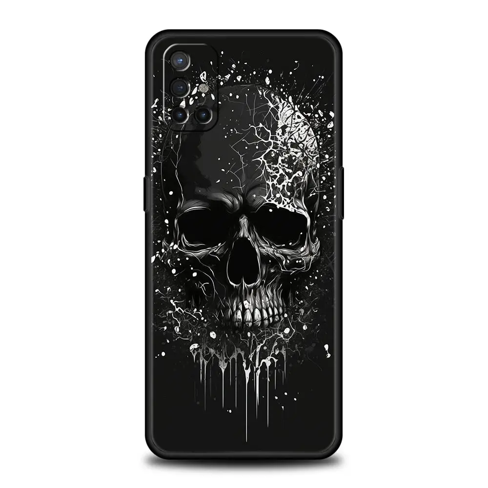 Soft TPU Terror Black Skull Design Phone Case
