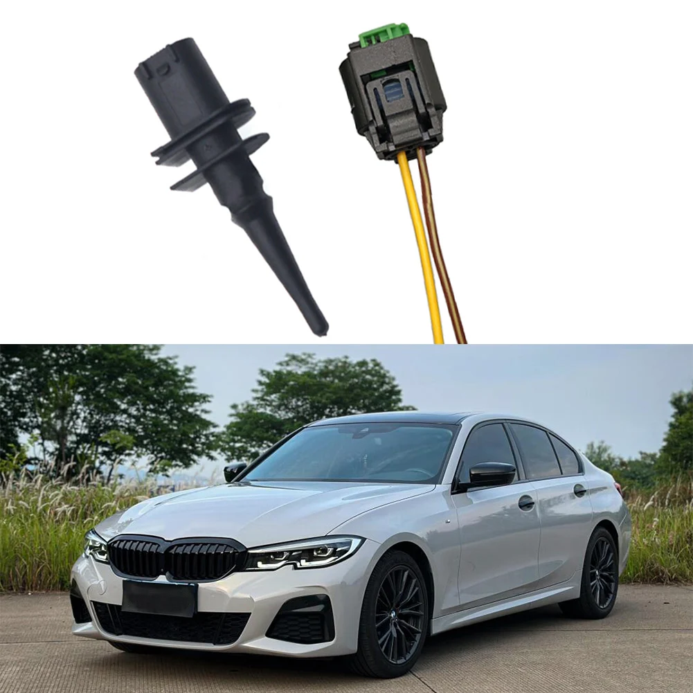 Ambient Outside Air Temperature Sensor With Connector Plug for BMW 1 6 7 Series E39 E46 X3 X5 X6 Z4 Z8 MINI R50 R53 R56 R55