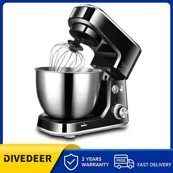 DIVEDEER Nuova macchina da chef domestica Piccola macchina per il latte fresco multifunzionale da 3,5-5 litri Frullatore Frullino per le uova e macchina per noodle 1