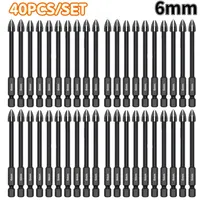 40/30/20/10PCS 6mm Four Blade Drill Bit Set For Drilling Glass Tiles And Concrete Diamond Drill Bit Set Tools