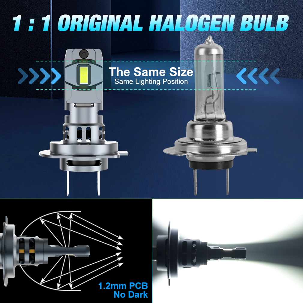 Car LED Headlights – Brightest H7 Kit Bulb Front Install