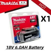 100% Original Makita battery,18V 6.0Ah rechargeable battery, replacing Makita BL1830B L1840B L1850B L1860B,power tool battery