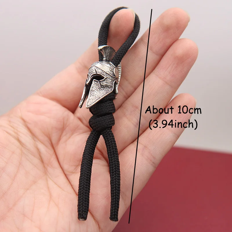 Ancient Greece Spartan Warrior Scar Helmet Brass Knife Beads EDC