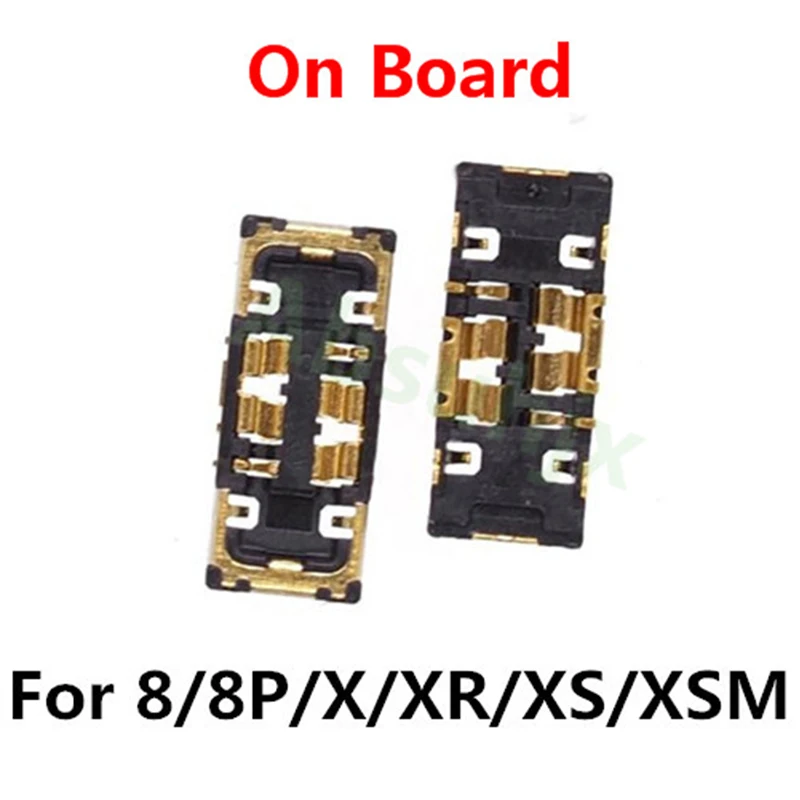 10pcs 배터리 FPC for iPhone 11 12 13 14 15 Pro Max 12Mini X XS XR 6 6S 7 8 Plus 커넥터 포트 온보드 클립 플러그 플렉스 케이블