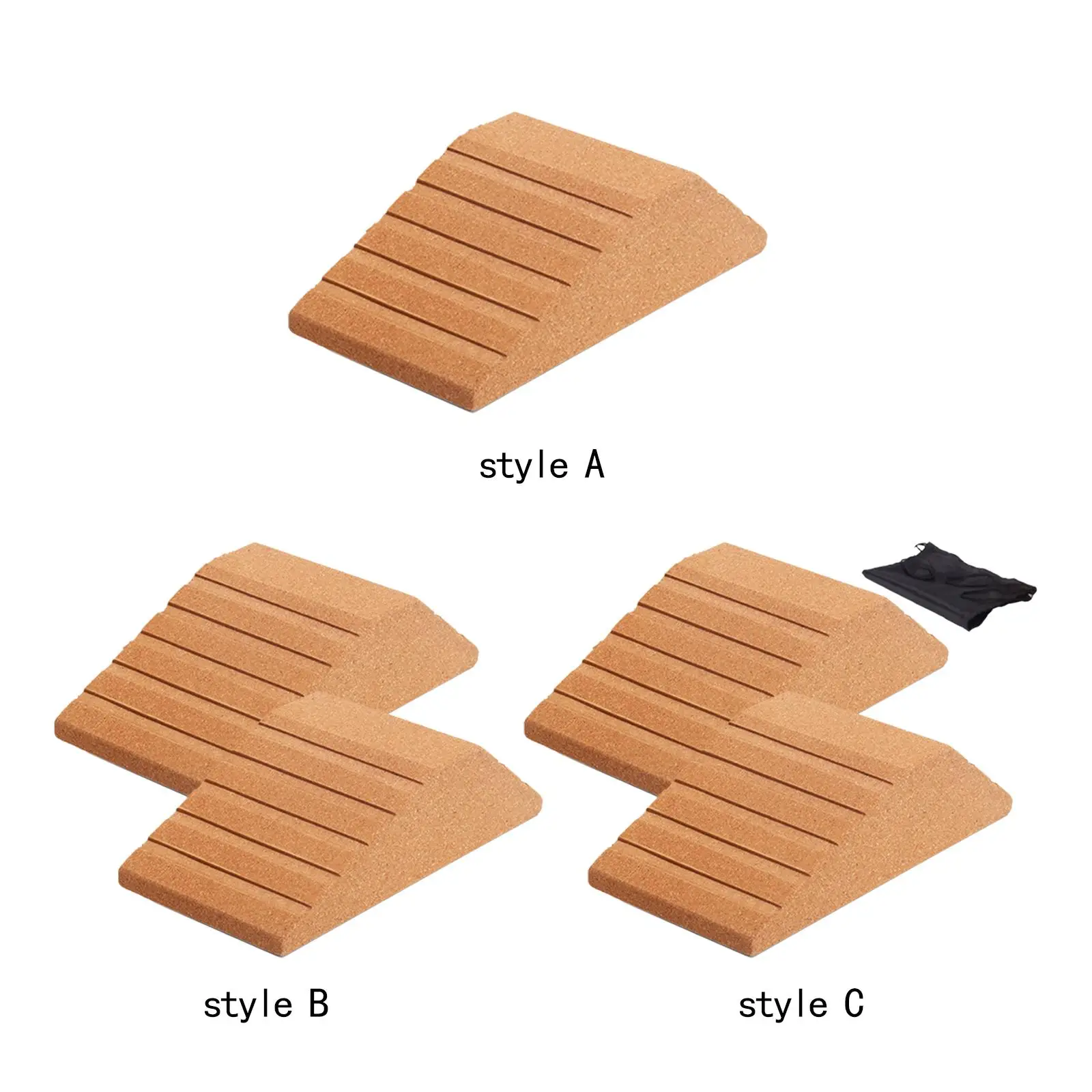 

Пробковый удобный блок для йоги, Портативный прочный тренажер для пилатеса, тяжелой атлетики, каблук, приседания, Йога, тренажерный зал