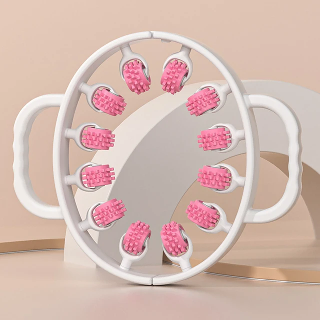 1pcs Round Massager Roller for Waist Abdominal Muscles Ring Leg Clip Stovepipe To Clear The Meridian Portable Cellulite Massage 6