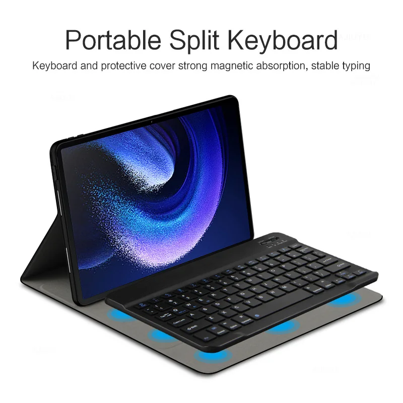 étui clavier pour samsung galaxy tab ultra cover en effet clavier russe espagnol hébreu arabe coréen clavier souris