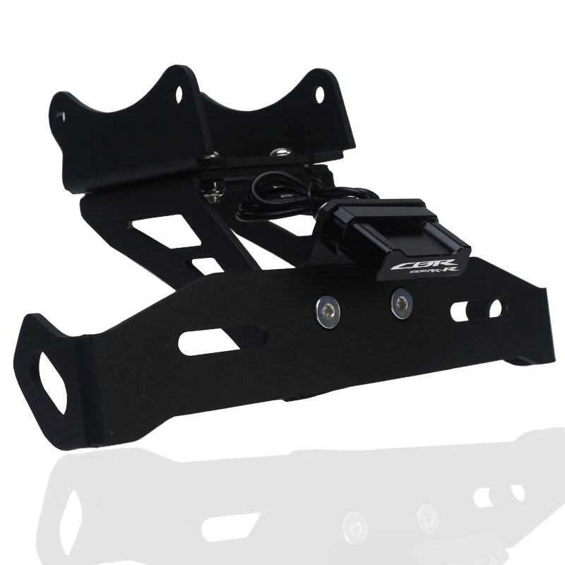 Motorcycle License Plate Bracket Holder Fender Eliminator Tail Number LED for HONDA CBR 1000 RR-R CBR1000RR-R SP-license plate holder motorcycle license plate holder