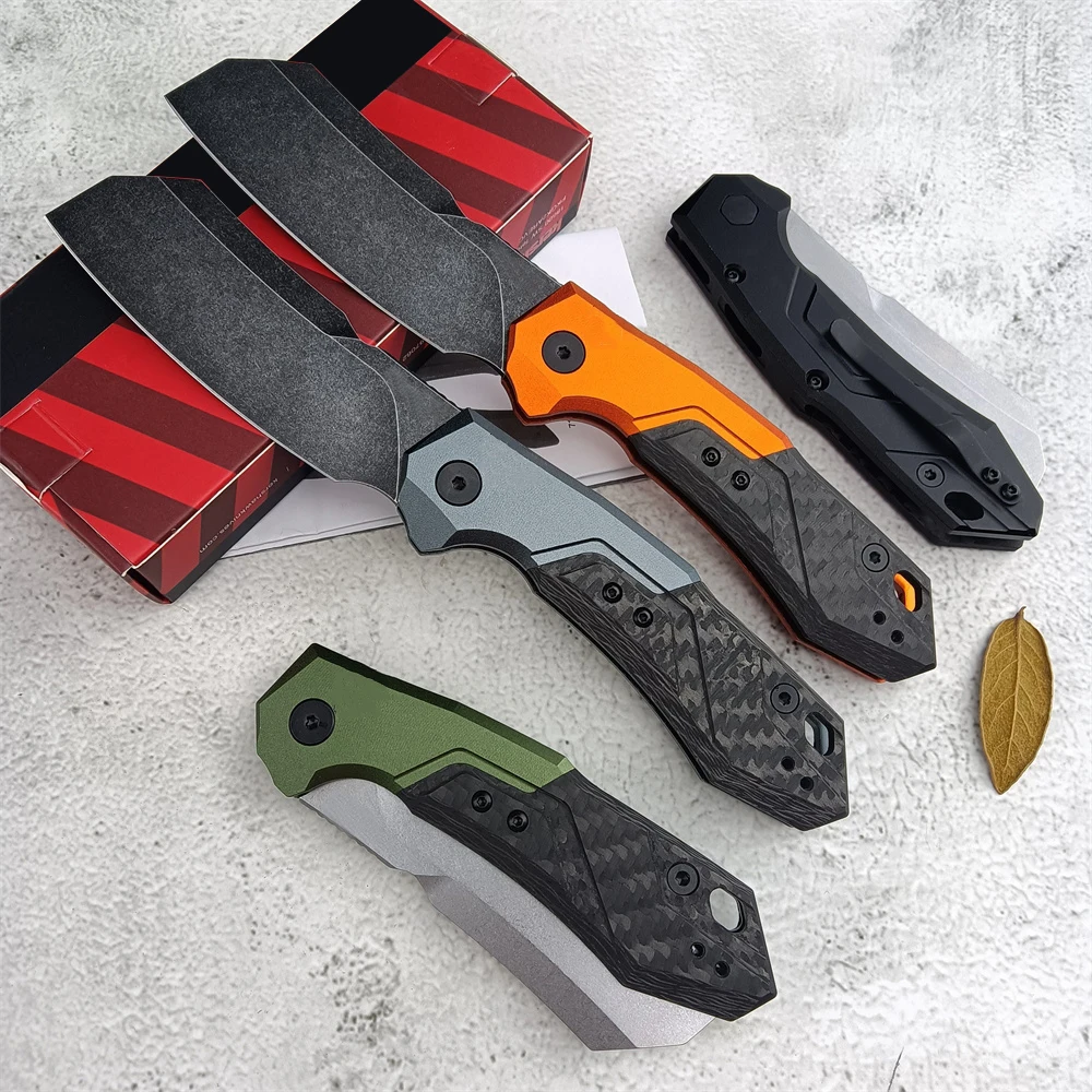 

HUAAO 7850, HUAAO 7650 EDC Tacitcal Pocket Knife PEI Handle Self Defense Hunting D2 Steel Outdoor Tools Folding Knives