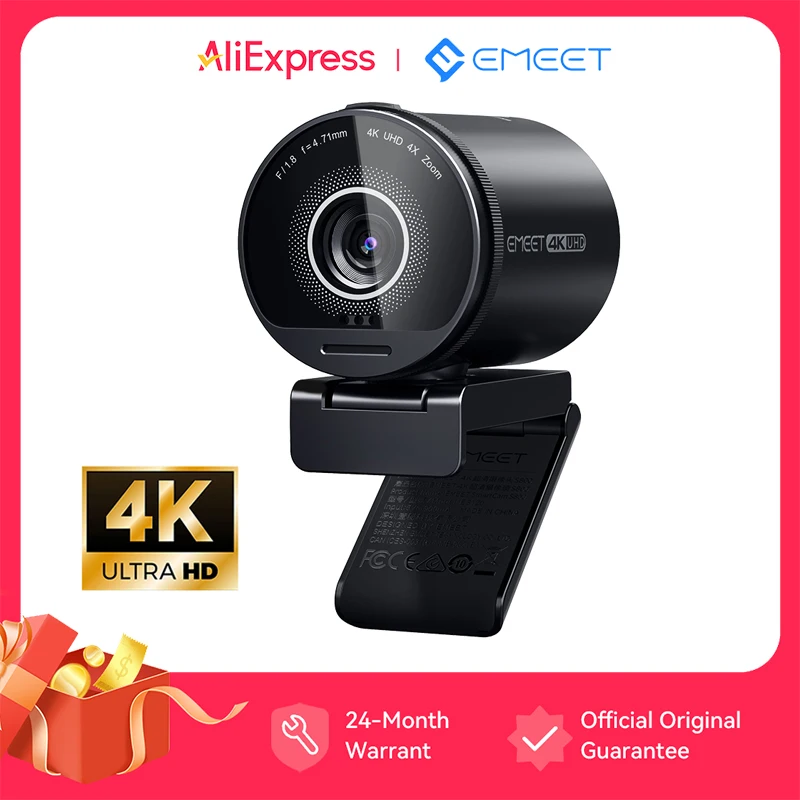 4K Webcam UHD Web Camera HDR Streaming USB Camera With Sony