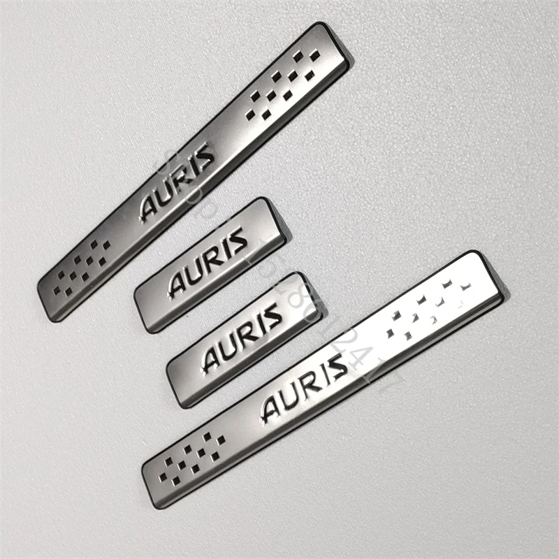 for Toyota Auris E150 E180 2010~ stainless steel Door sill scuff plates thresholds protector car Accessories Welcome Pedal car accessories