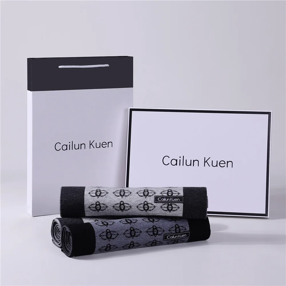 European Version Wool Scarf Men Women Soft Warm Winter Autumn Korean Version Fashion Business Versatile Muffler Thermal Male