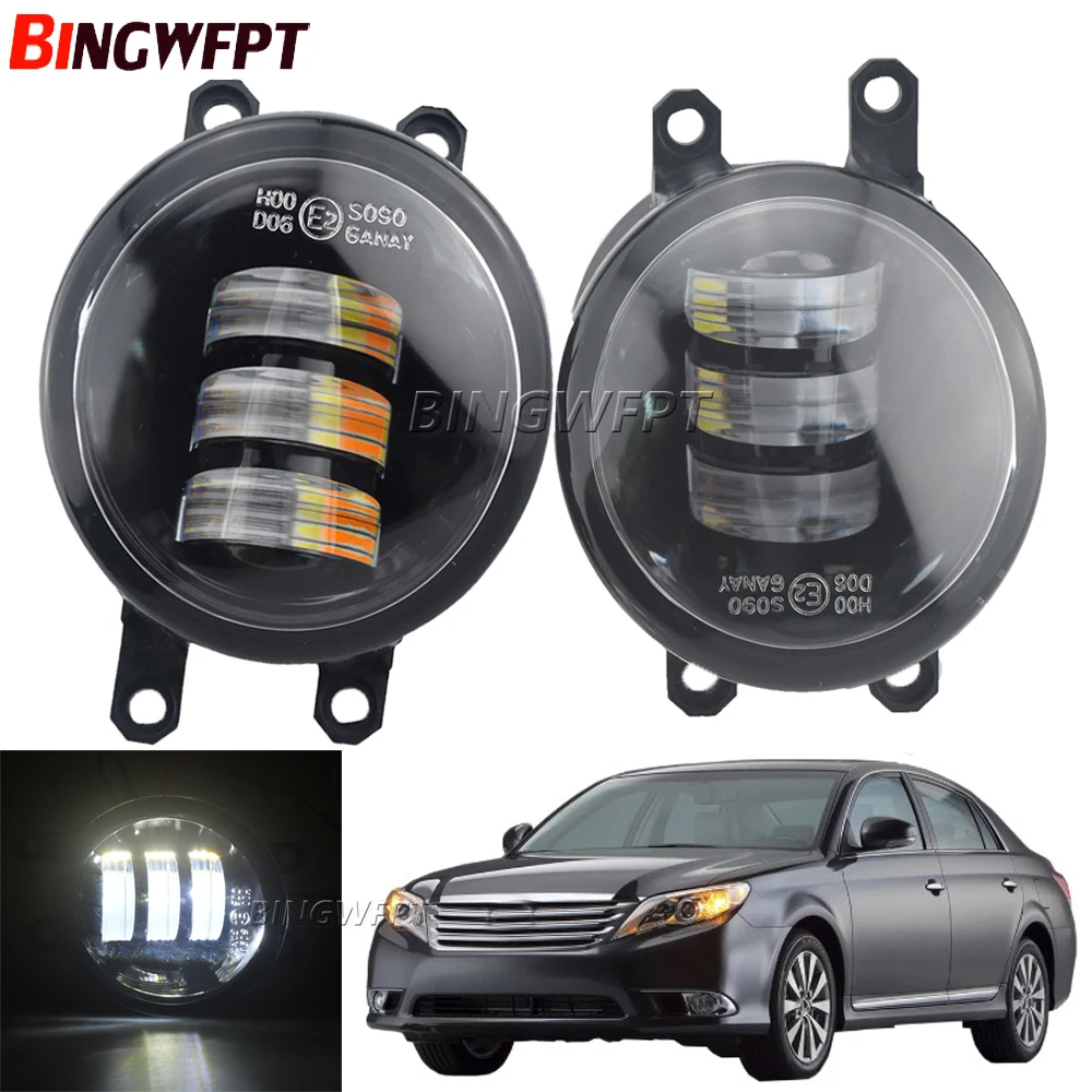 

1pair Fog Light Assembly For Toyota Avalon 2008-2015 Car Right + Left H11 LED Fog Daytime Running Lamp 12V